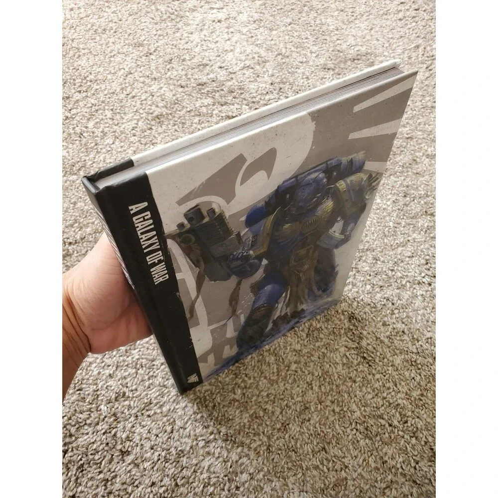 Warhammer 40K 40,000 2-Hardcover Book Lot Galaxy War & Rulebook Games Workshop